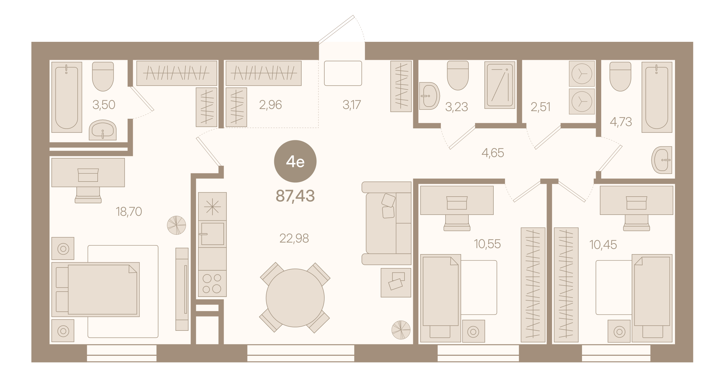 Евро 4 · 87,43 м²